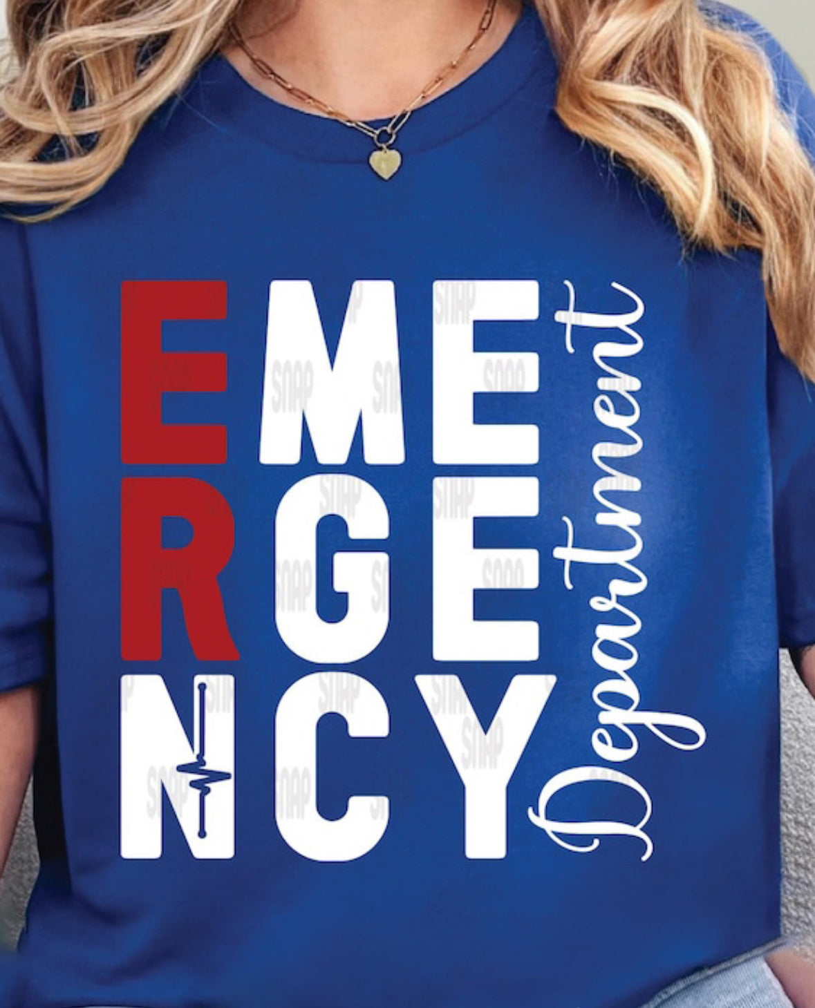 Emergency Department Square Image T-Shirt/Long Sleeve HEY MAMA GRAPHICS