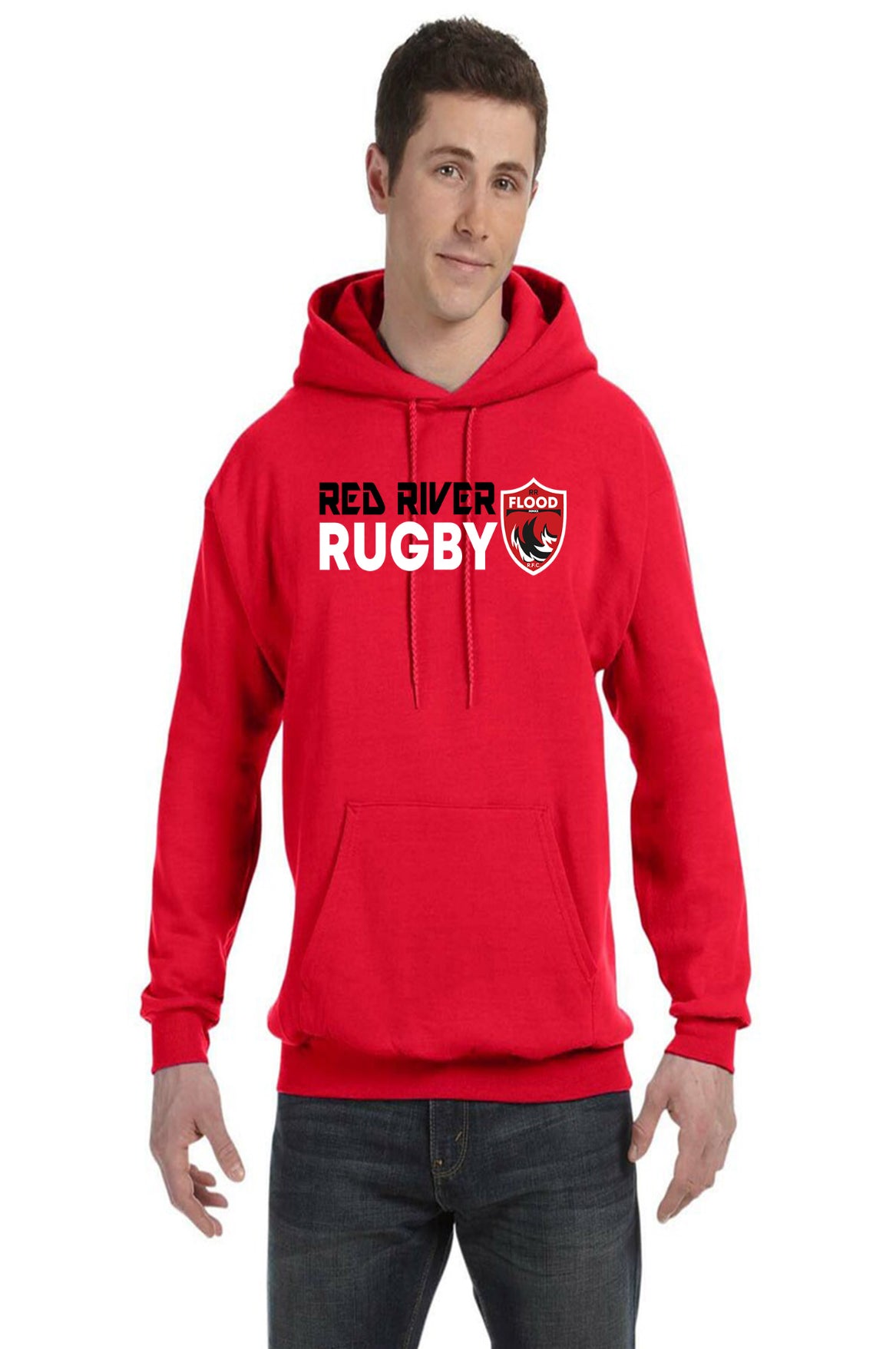 Youth Red River Flood Rugby Hooded Sweatshirt