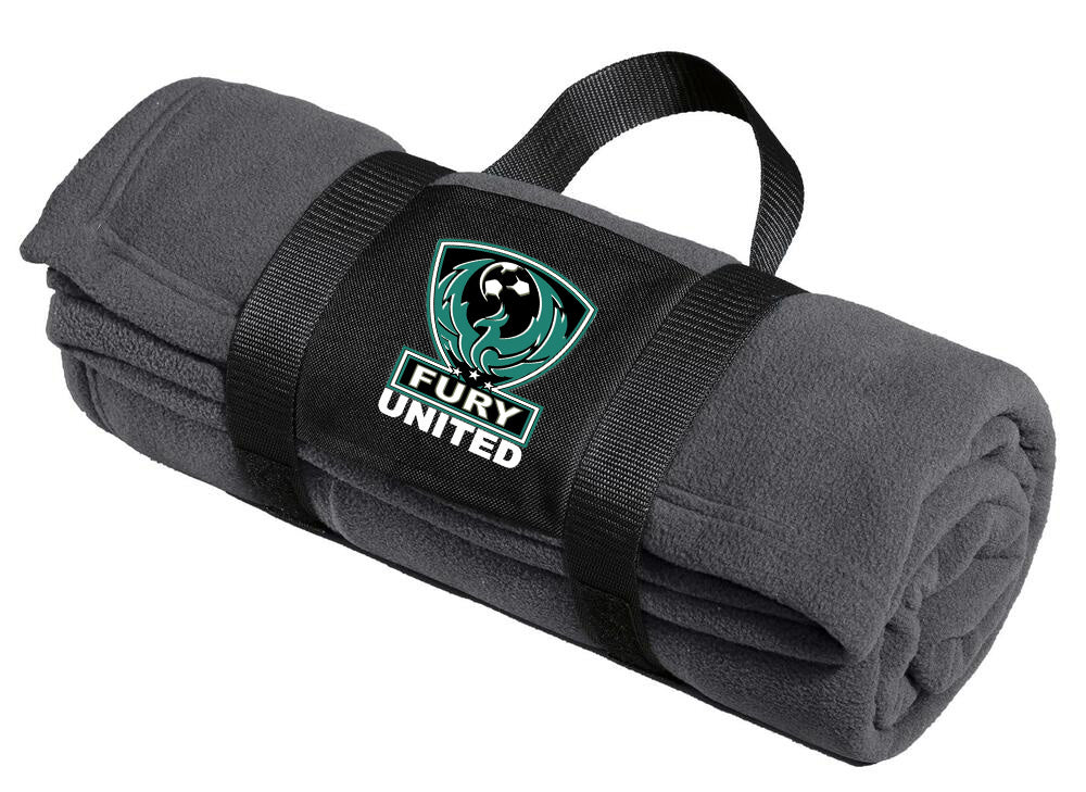 Fury United Fleece Blanket with Carrying Strap HEY MAMA GRAPHICS