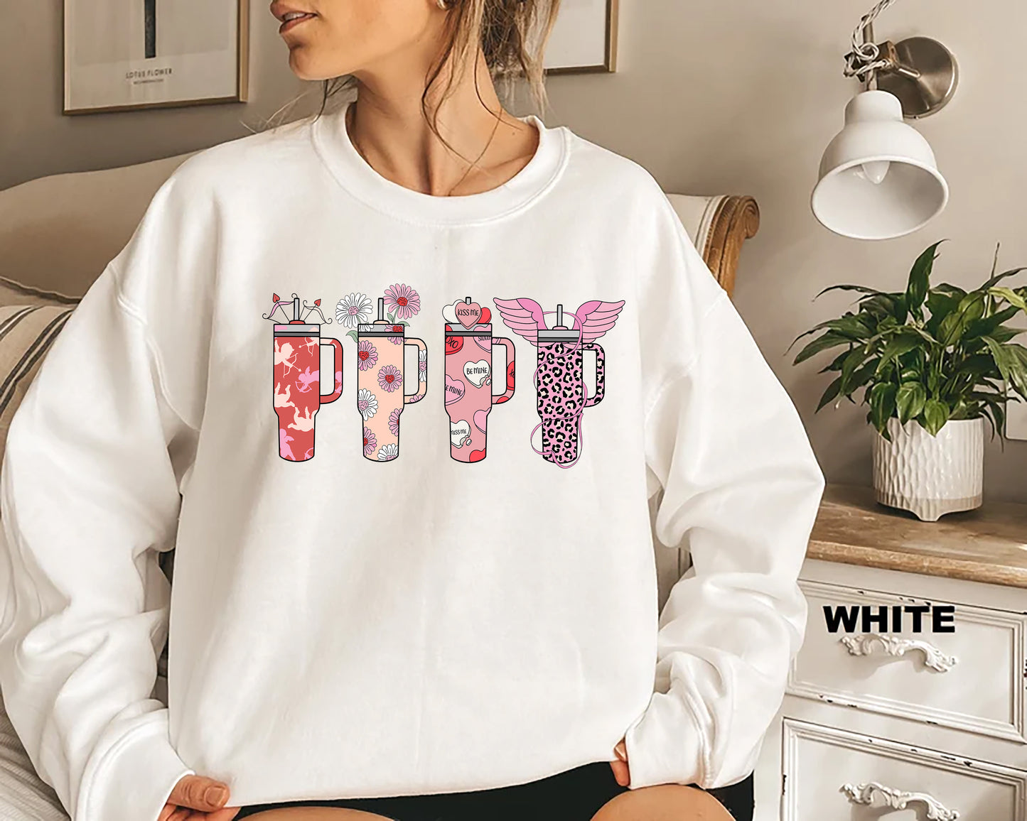 Valentine “Cup” Holiday Crew Sweatshirt