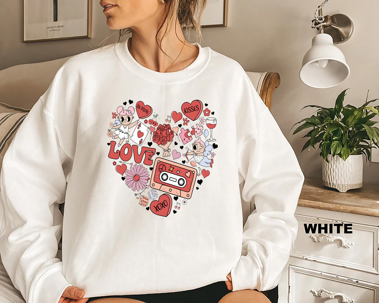 Valentine “Heart” Holiday Crew Sweatshirt