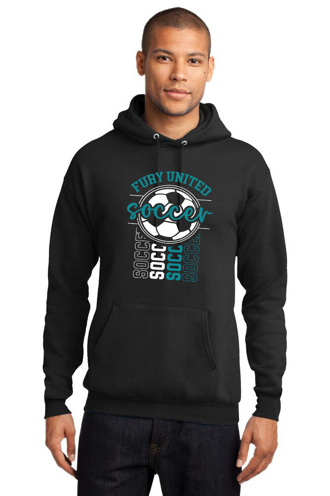 Fury United Soccer with repeating Soccer. HEY MAMA GRAPHICS