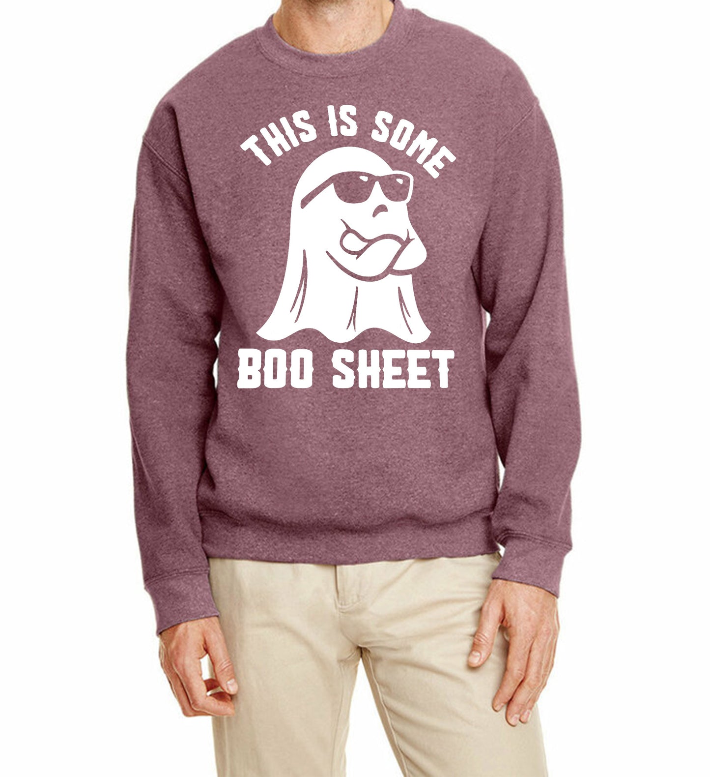 This is some "Boo Sheet" Halloween Holiday sweatshirt