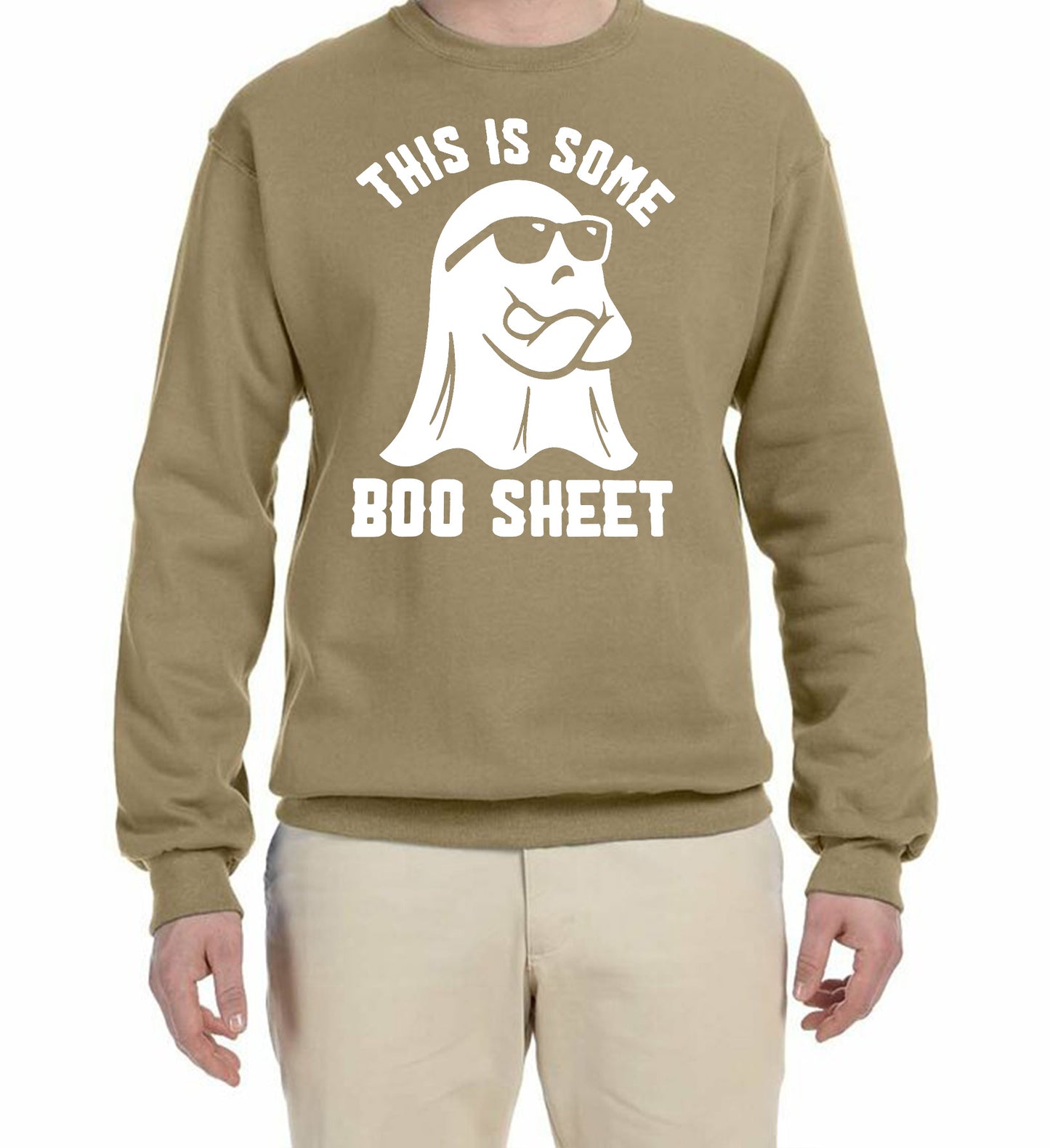 This is some "Boo Sheet" Halloween Holiday sweatshirt