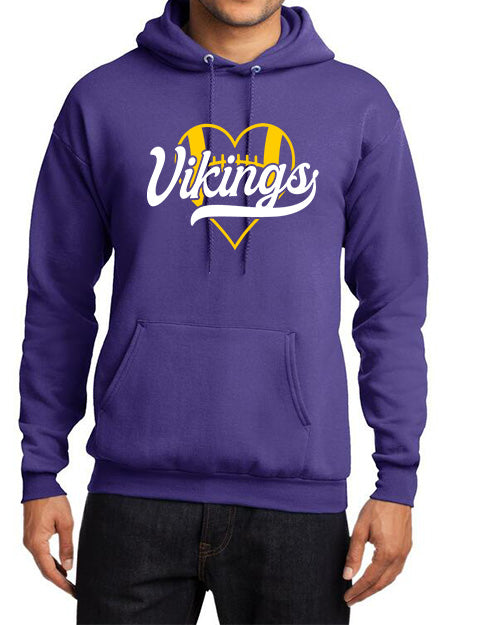 Vikings with Heart football