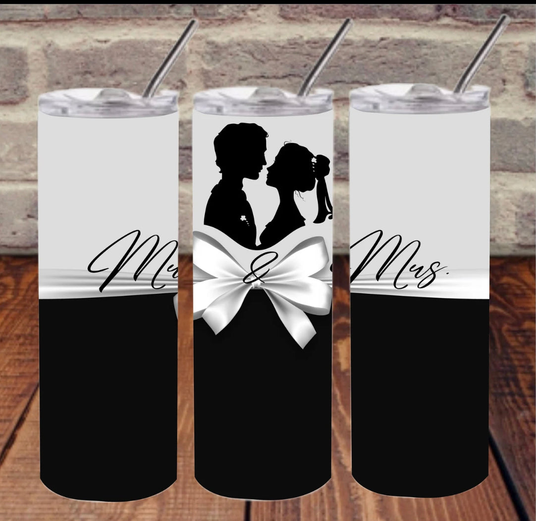 Mr. & Mrs. 20 oz Wedding Tumbler