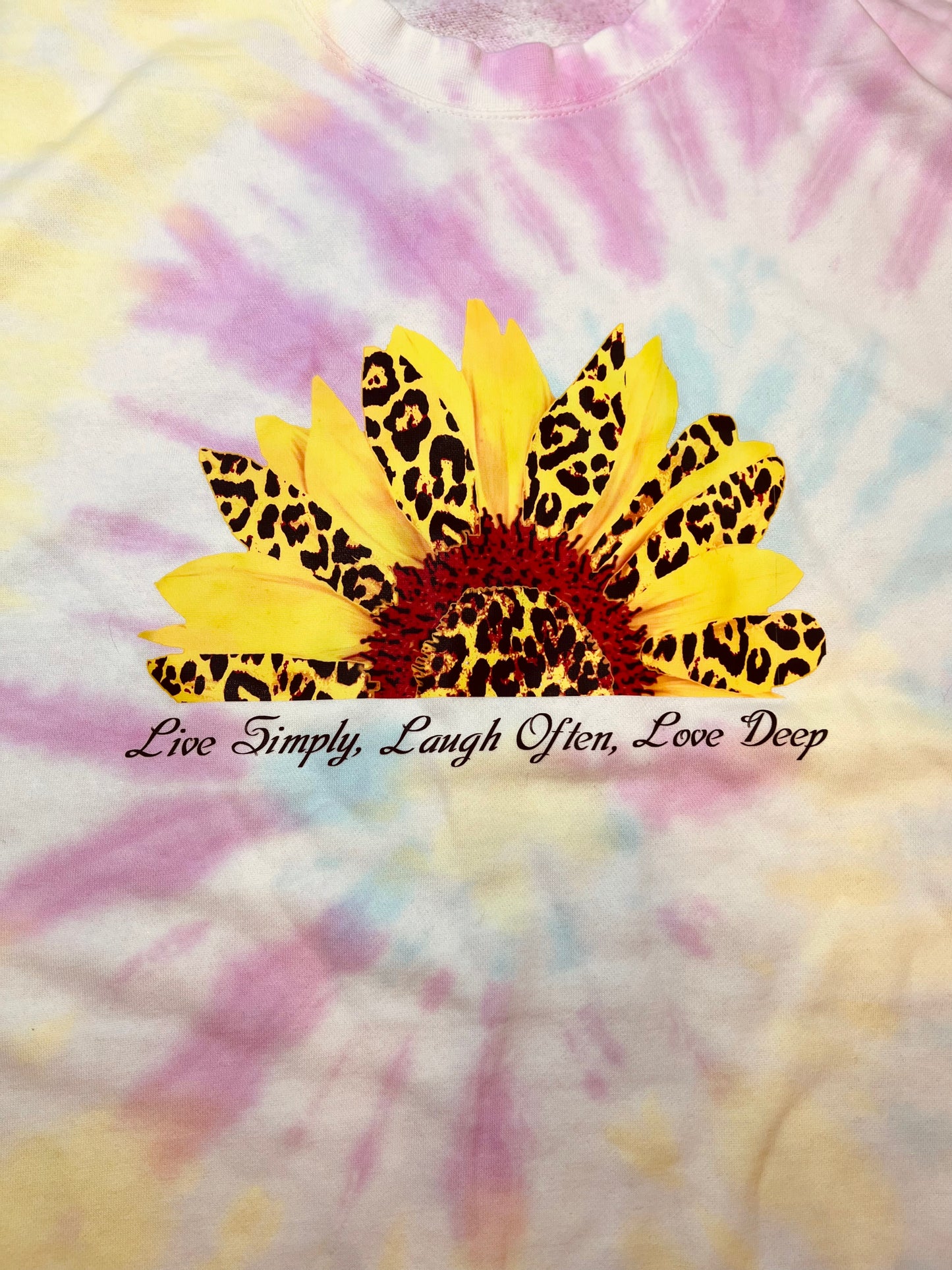 Tie Dye sunflower Sweatshirt