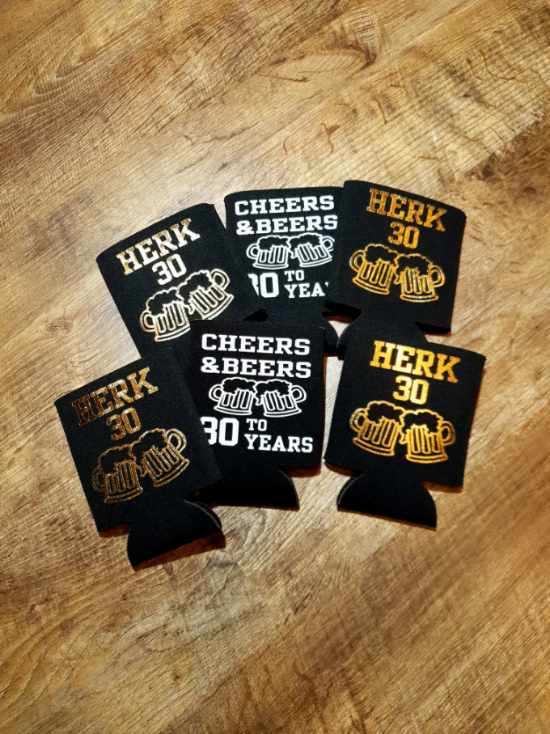 12 Custom Birthday Can Koozie