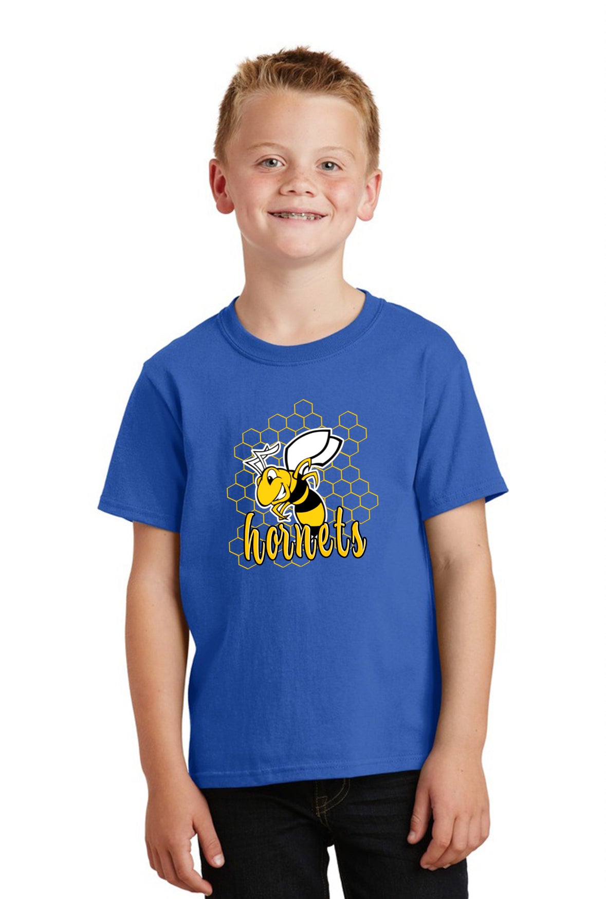 Youth Horace Hornets Hoenycomb T-shirt