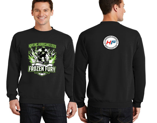 Frozen Fury Sledhockey Jamboree Crew Sweatshirt Adult HEY MAMA GRAPHICS