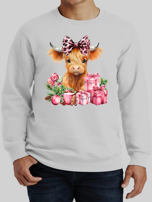 Baby Cow Holiday Christmas Sweatshirt