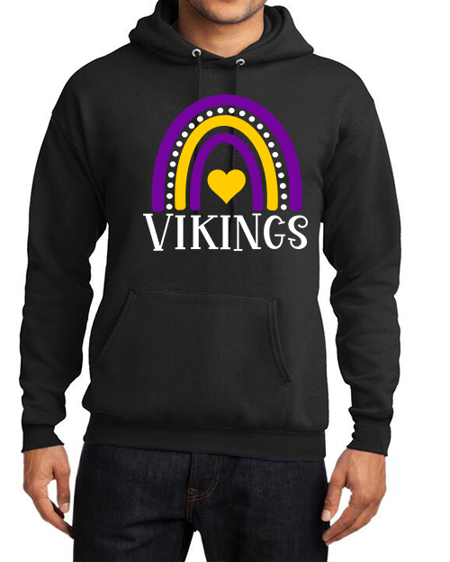 Vikings Football with Rainbow