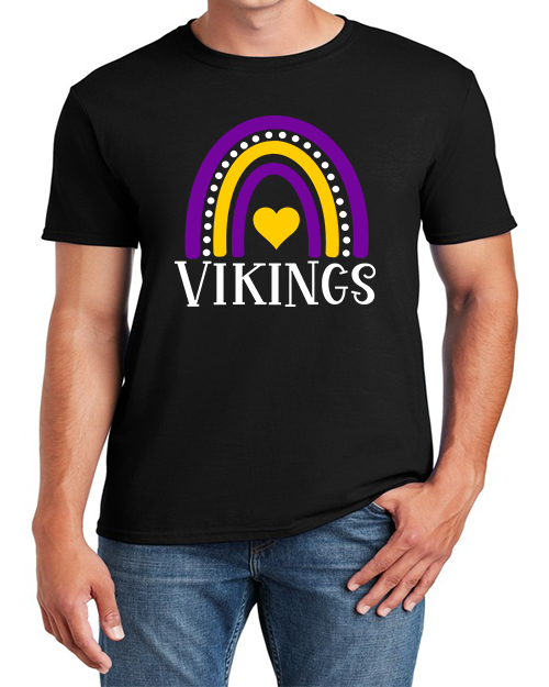 Vikings Football with Rainbow