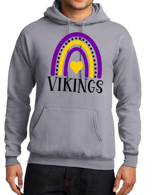 Vikings Football with Rainbow